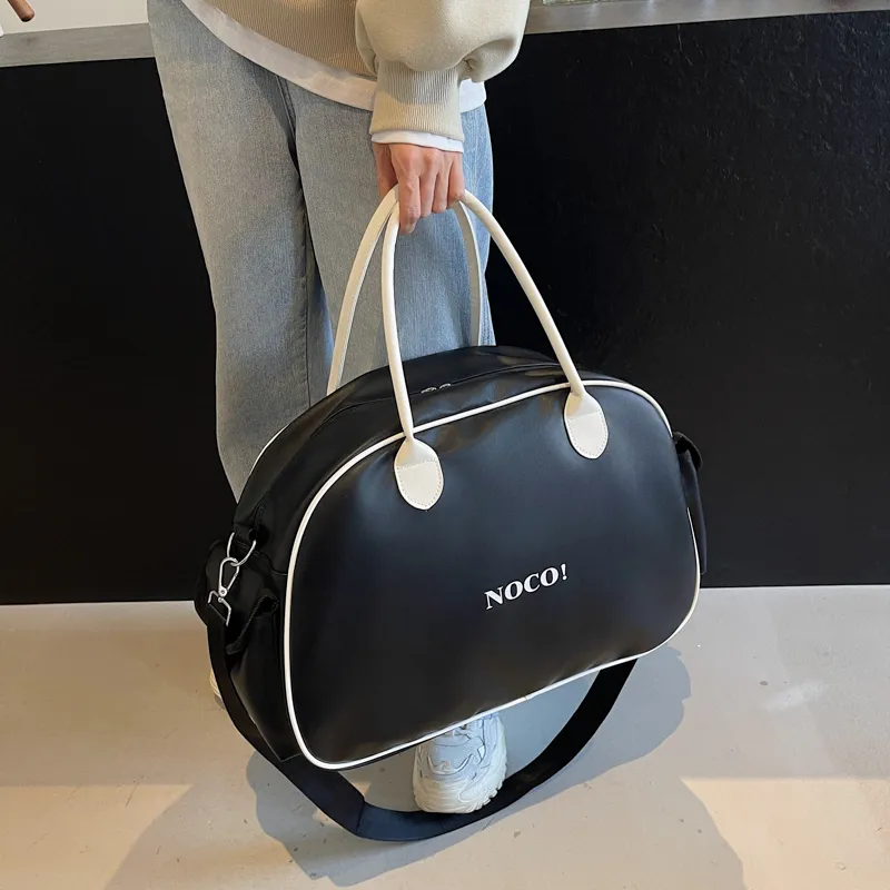 Debecca PU Handbag Regular Unisex Black/Ecru-4