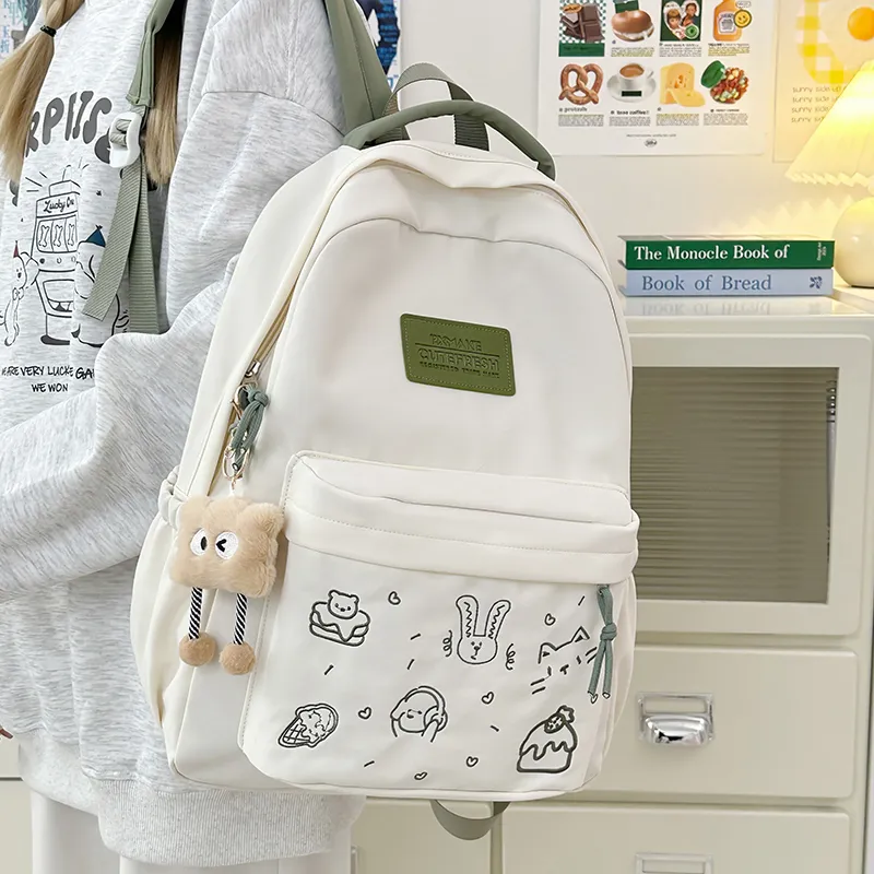 Debecca Nylon Backpack Regular Unisex Multicolor-10