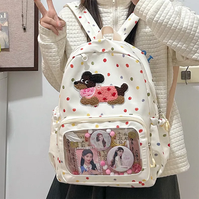 Debecca Nylon Fabric Backpack Women's Multicolor-5