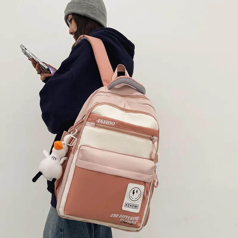 Debecca Nylon Backpack Unisex Multicolor-9