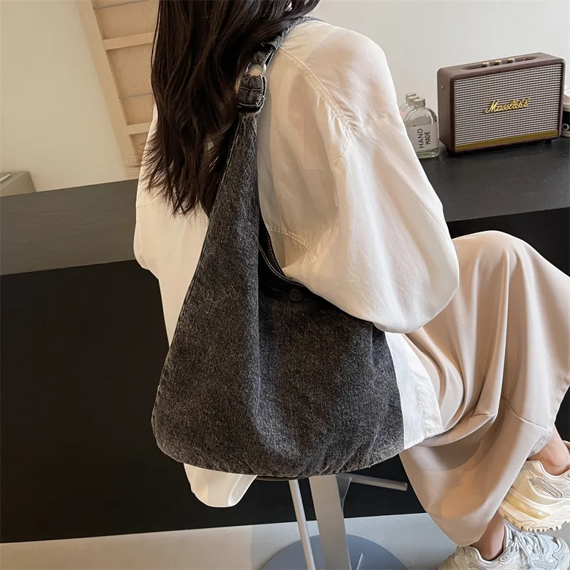 Debecca Denim Shoulder Bag Regular Women's Multicolor-7