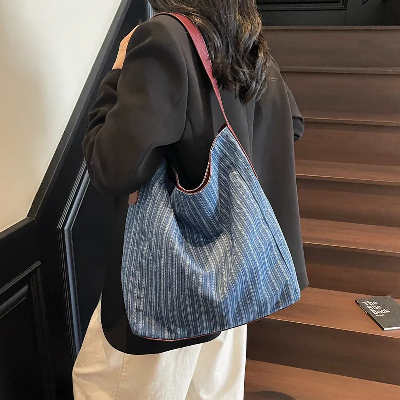 Debecca Denim Shoulder Bag Women's Multicolor-2