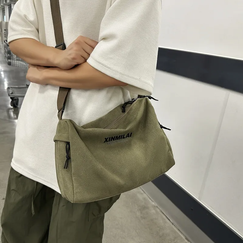 Debecca Canvas Crossbody Bag Regular Unisex Multicolor-2