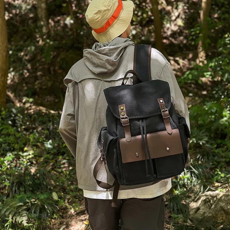 Debecca Canvas Backpack Unisex Multicolor-2