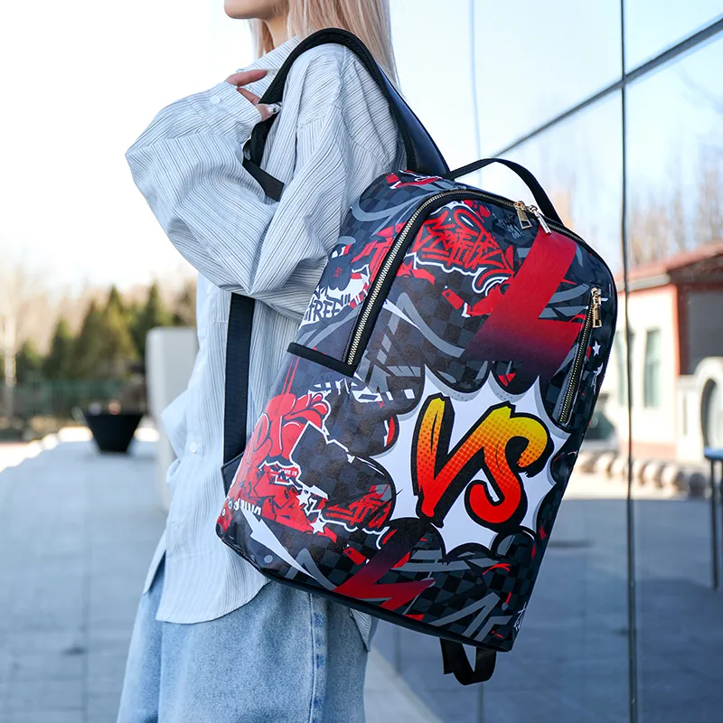 Debecca PU Backpack Unisex Multicolor-7