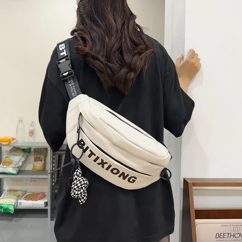 Debecca Nylon Shoulder Bag Unisex Multicolor-5