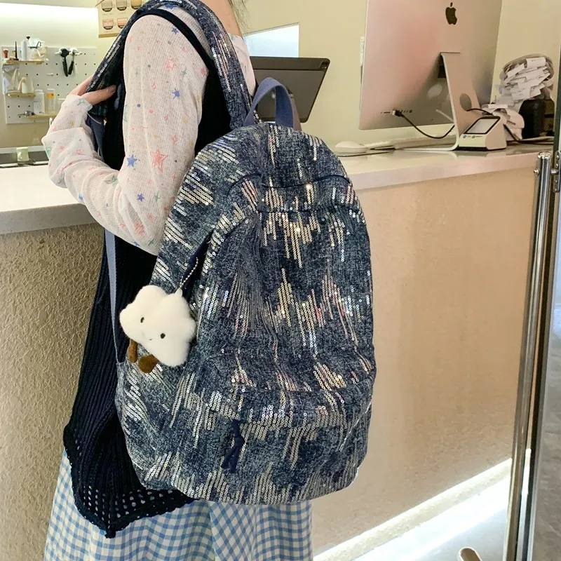 Debecca Denim Backpack Regular Unisex Multicolor-11