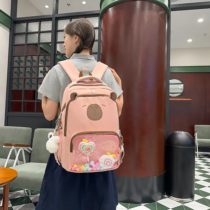 Debecca Nylon Backpack Tubas Unisex-16
