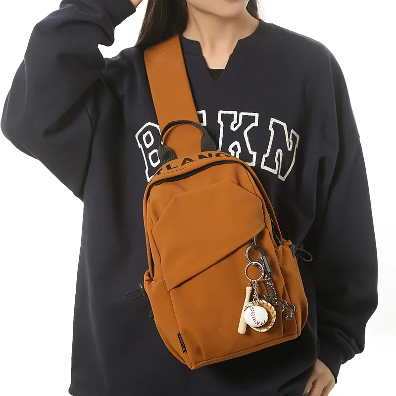 Debecca Nylon Sling Bag Regular Unisex Black-13