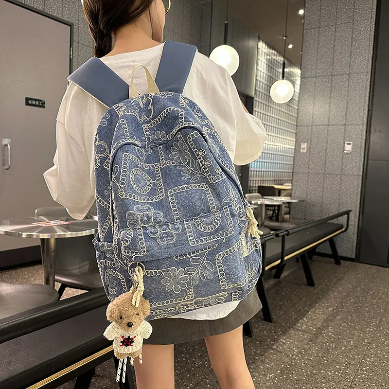 Debecca Denim Backpack Women's Multicolor-1