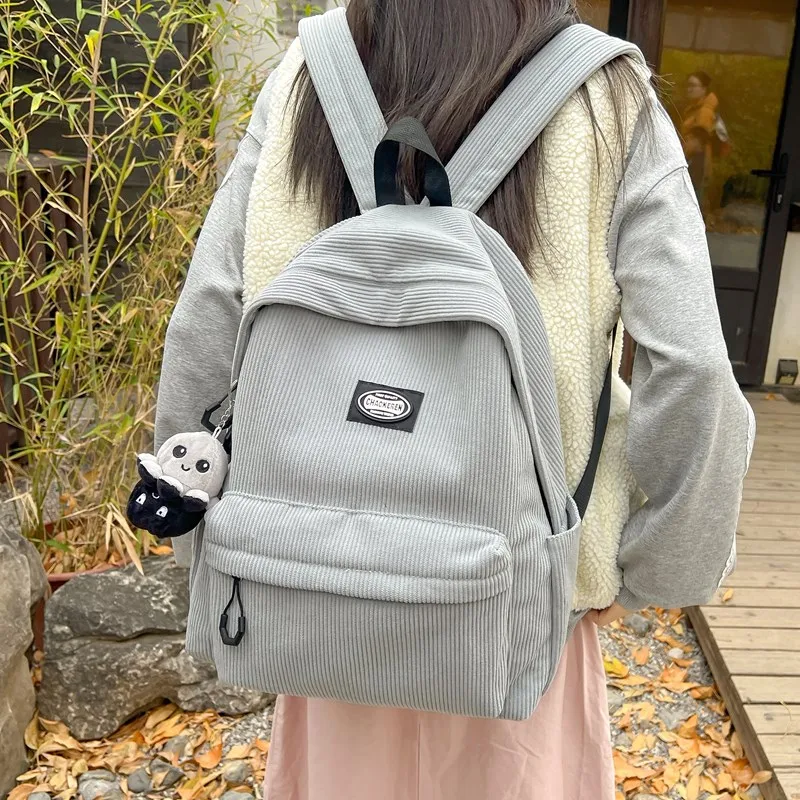 Debecca Corduroy Backpack Unisex Multicolor-8