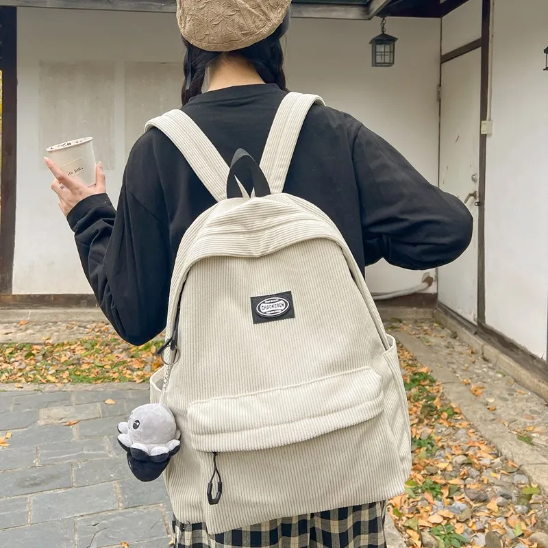 Debecca Corduroy Backpack Unisex Multicolor-13