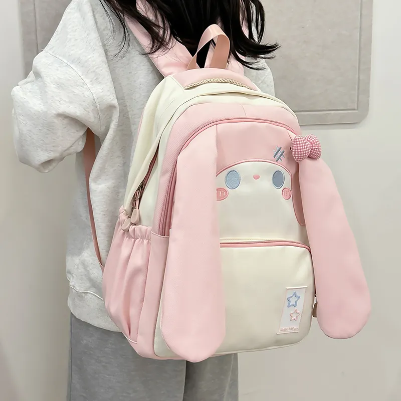 Debecca Nylon Backpack Large Size Women's Pink/Blue/Black/Purple/Yellow/Green-1
