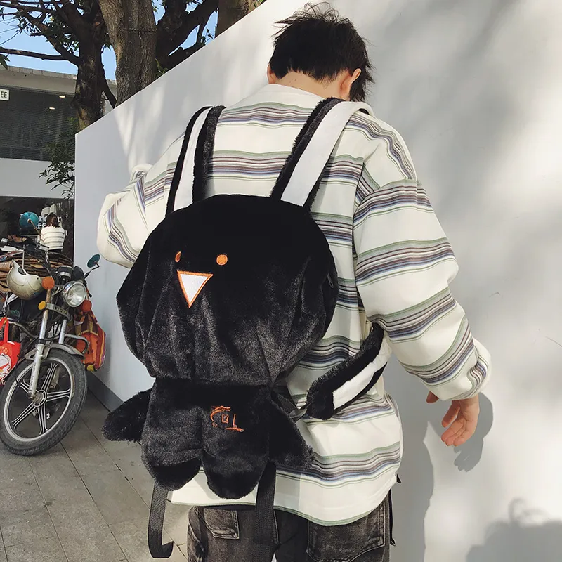 Debecca Plush Backpack Large Size Unisex Multicolor-8