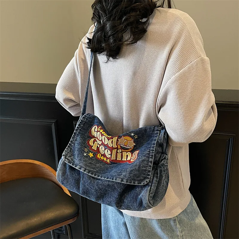 Debecca Denim Crossbody Bag Regular Women's Multicolor-3