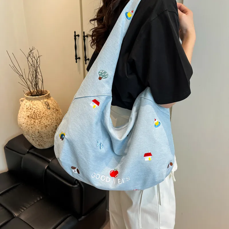 Debecca Denim Shoulder Bag Regular Women's Multicolor-7