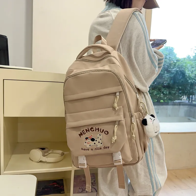Debecca Cotton Backpack Large Size Unisex Multicolor-14