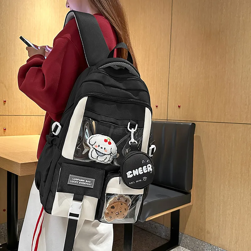 Debecca Nylon Backpack Unisex Multicolor-5