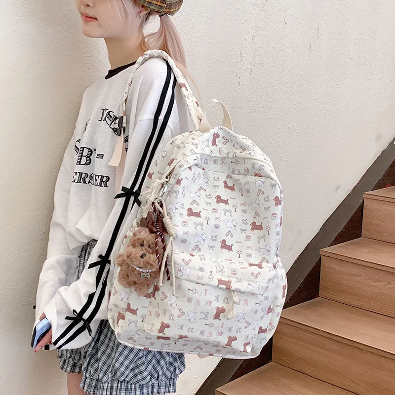 Debecca Nylon Fabric Backpack Regular Women's Multicolor-4