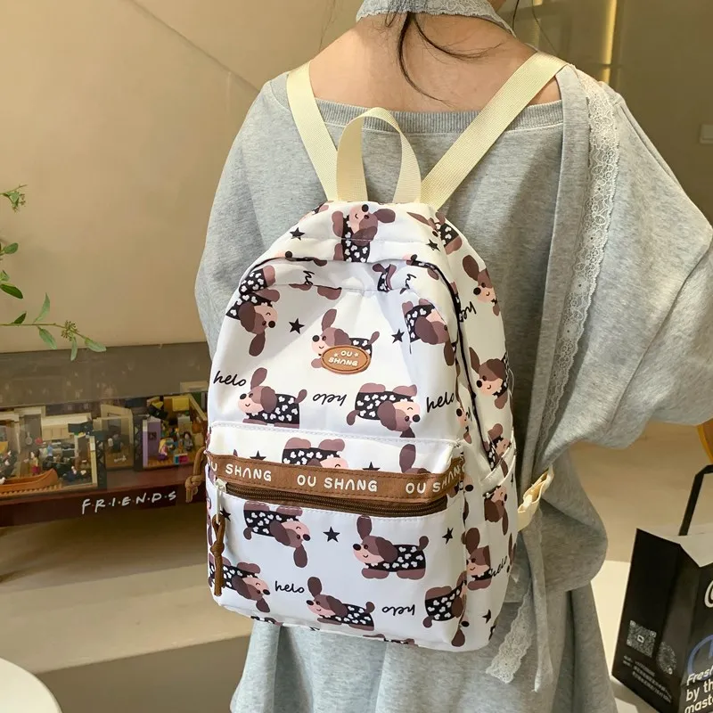 Debecca Composite Cloth Backpack Large Size Unisex Multicolor-14