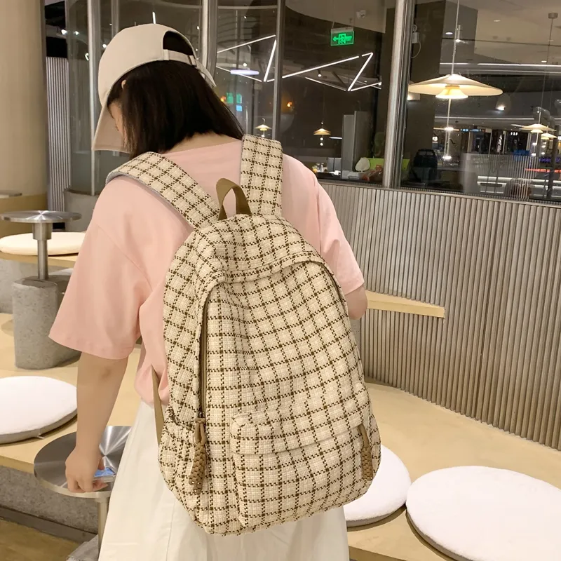 Debecca Cotton Linen Blend Backpack Regular Women's Multicolor-16
