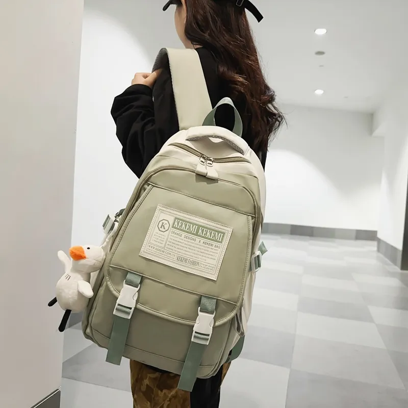 Debecca Nylon Backpack Unisex Multicolor-12