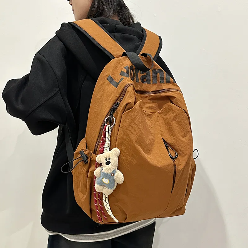 Debecca Nylon Backpack Large Size Unisex Multicolor-10
