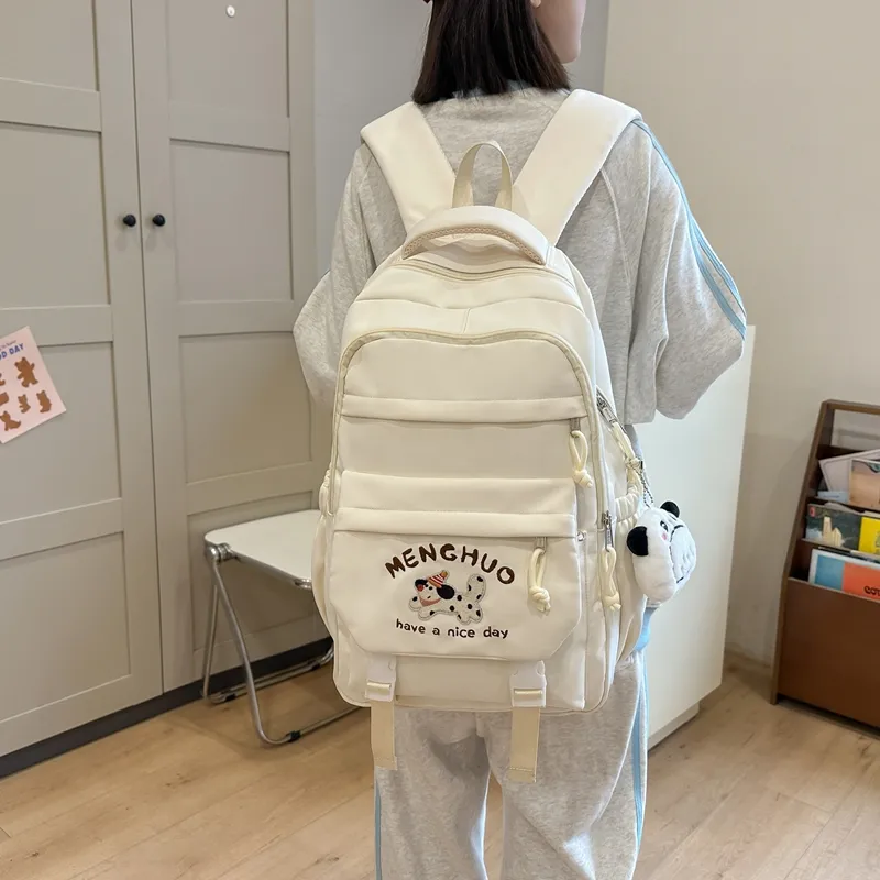 Debecca Cotton Backpack Large Size Unisex Multicolor-3