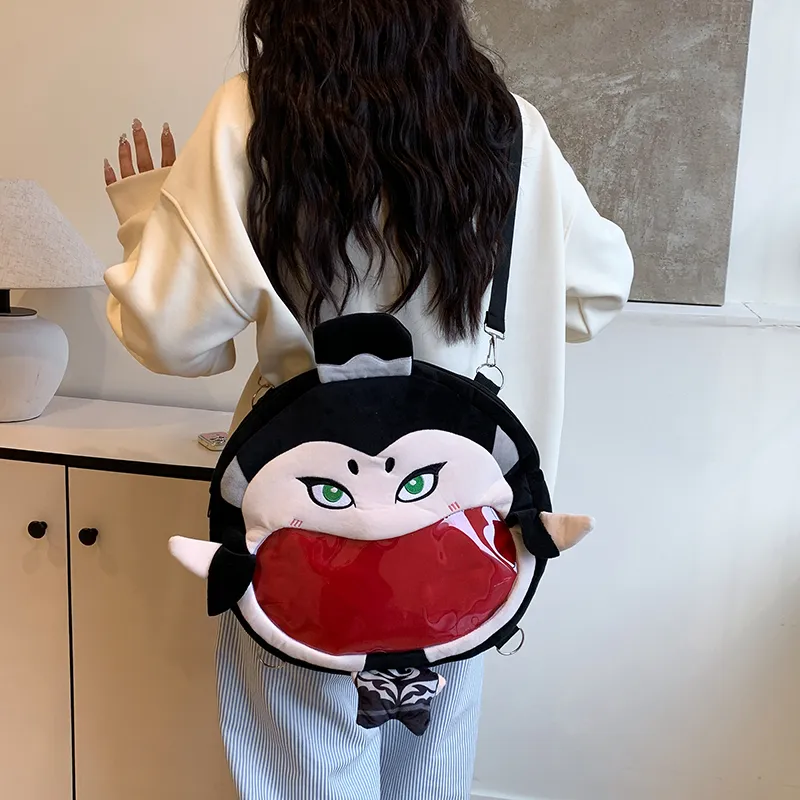 Debecca Plush Backpack Unisex Multicolor-11
