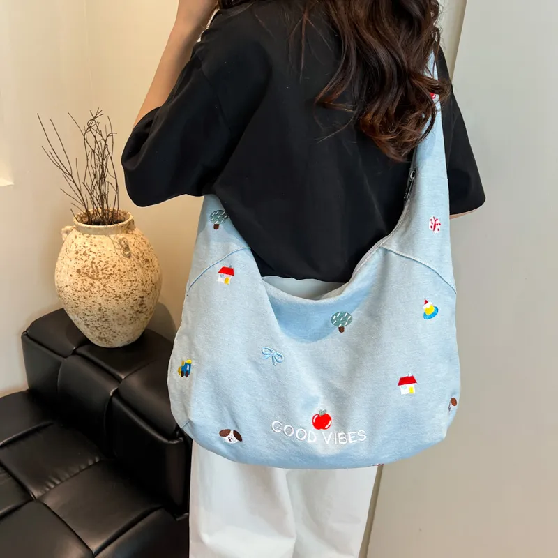 Debecca Denim Shoulder Bag Regular Women's Multicolor-5