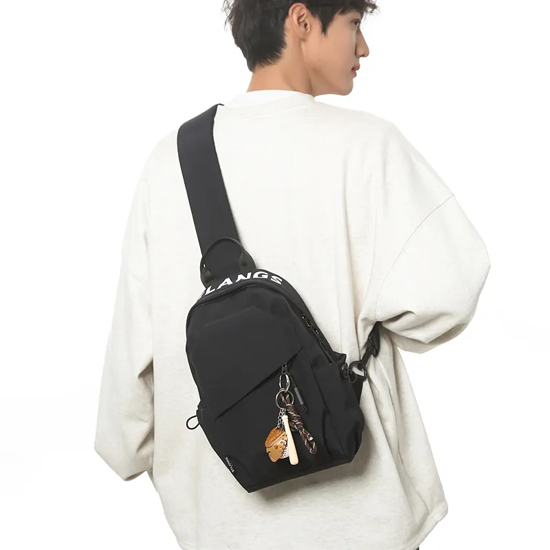 Debecca Nylon Sling Bag Regular Unisex Black-7