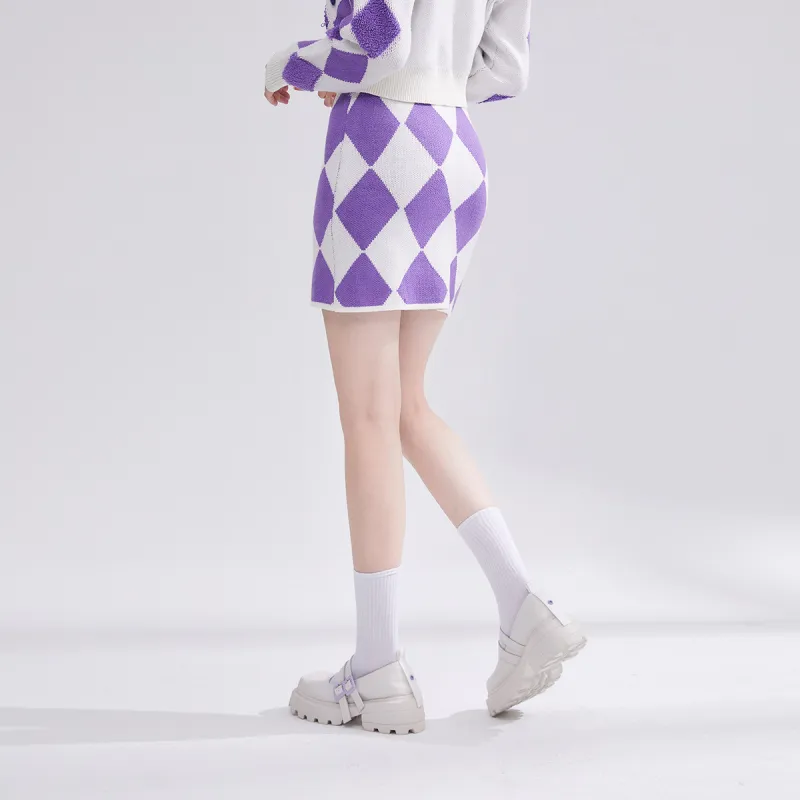 WESTLINK Casual Short Skirts Women's Purple-5