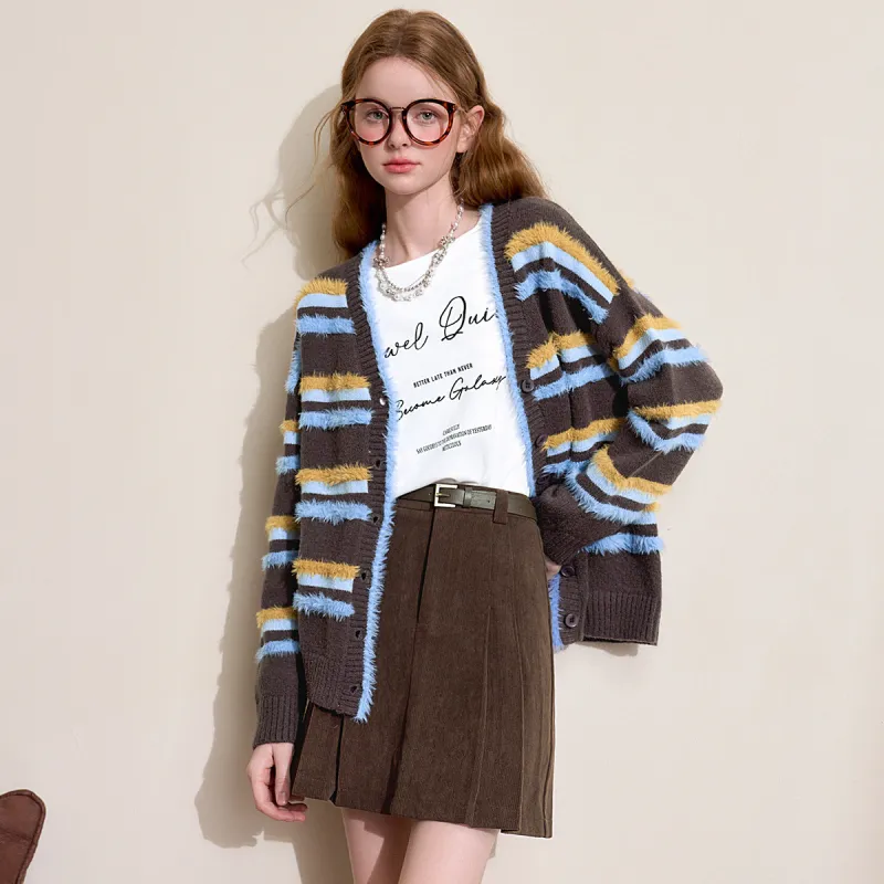 WESTLINK Cropped Coat Women's Coffee-2
