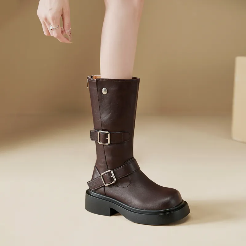 WESTLINK Ankle Boots Women's Coffee-17