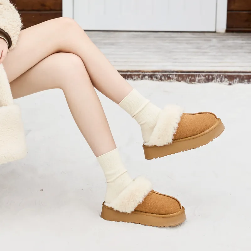 WESTLINK TPR Sole Fuzzy Slip Resistant Wrap toe Slippers Women's-11