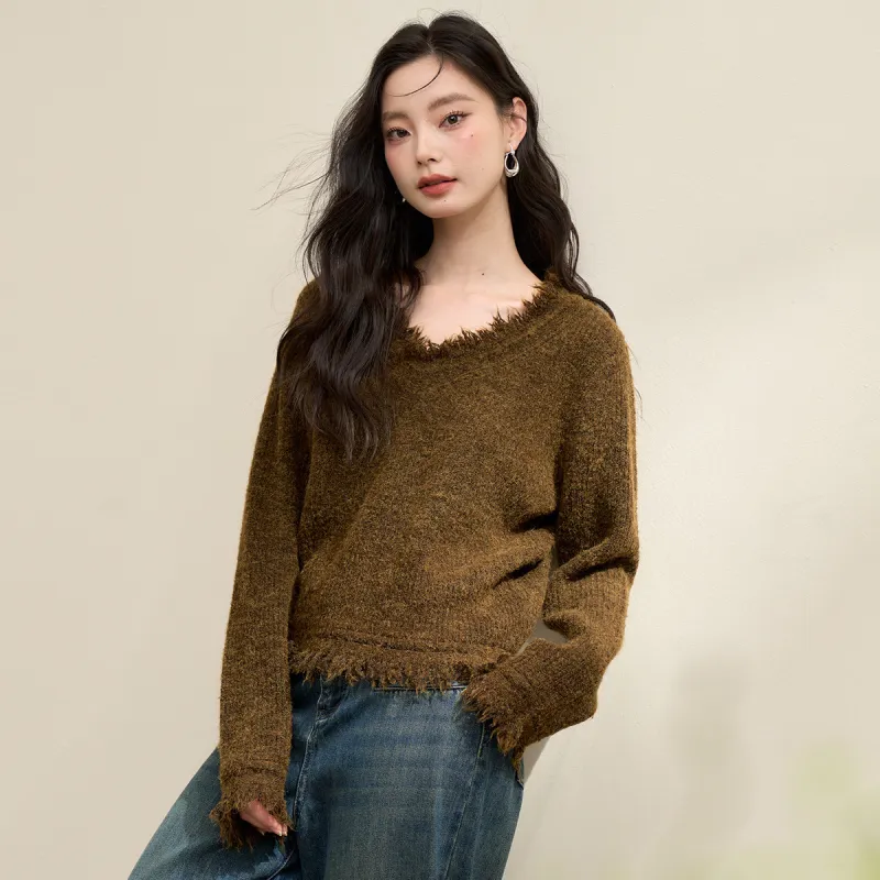 WESTLINK Knitwear Women's Coffee-6