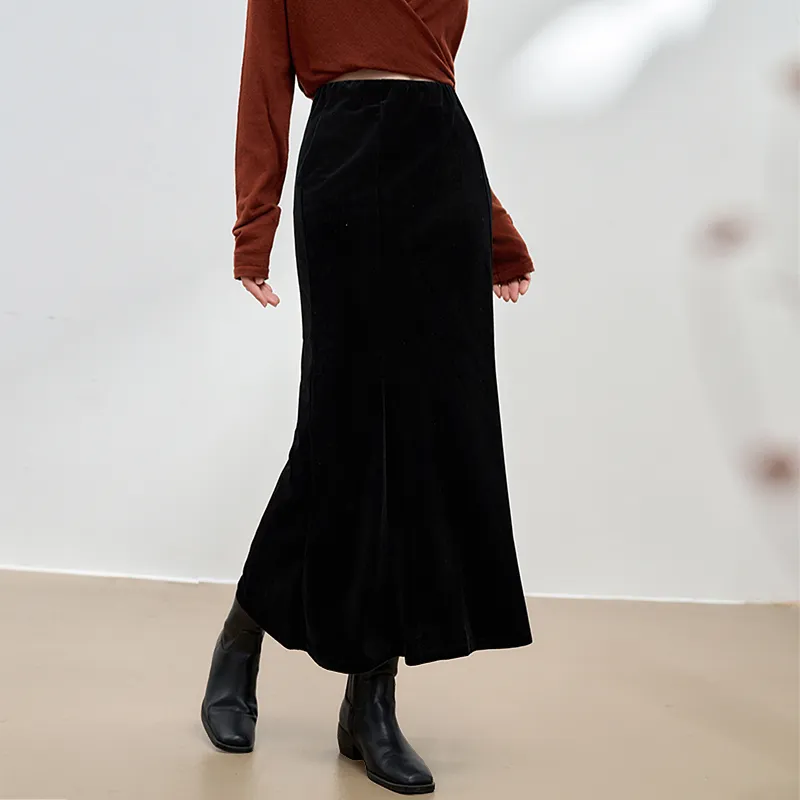 WESTLINK Casual Long Skirt Women's Black-2