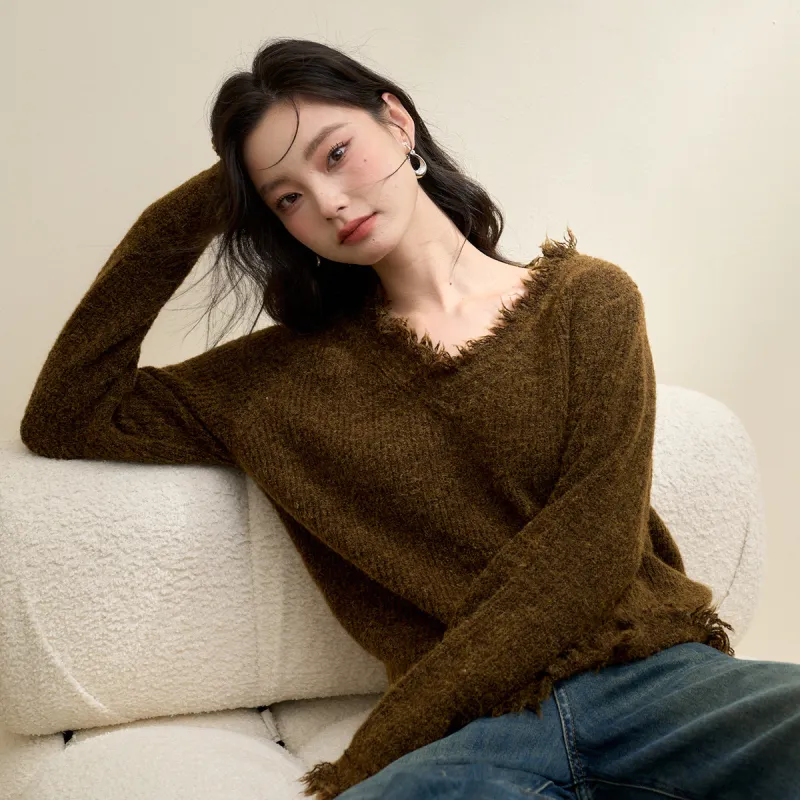 WESTLINK Knitwear Women's Coffee-5