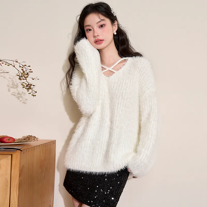 WESTLINK Knitwear Women's White-2