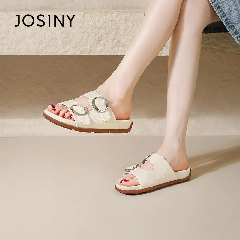JOSINY Slip Resistant Abrasion Resistant Slide Slippers Women's-5