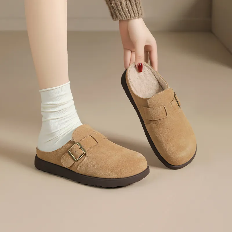 JOSINY Wrap toe Slippers Women's Earth Yellow-4