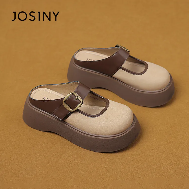 JOSINY Quick Drying Slip Resistant Wrap toe Slippers Women's Camel-10