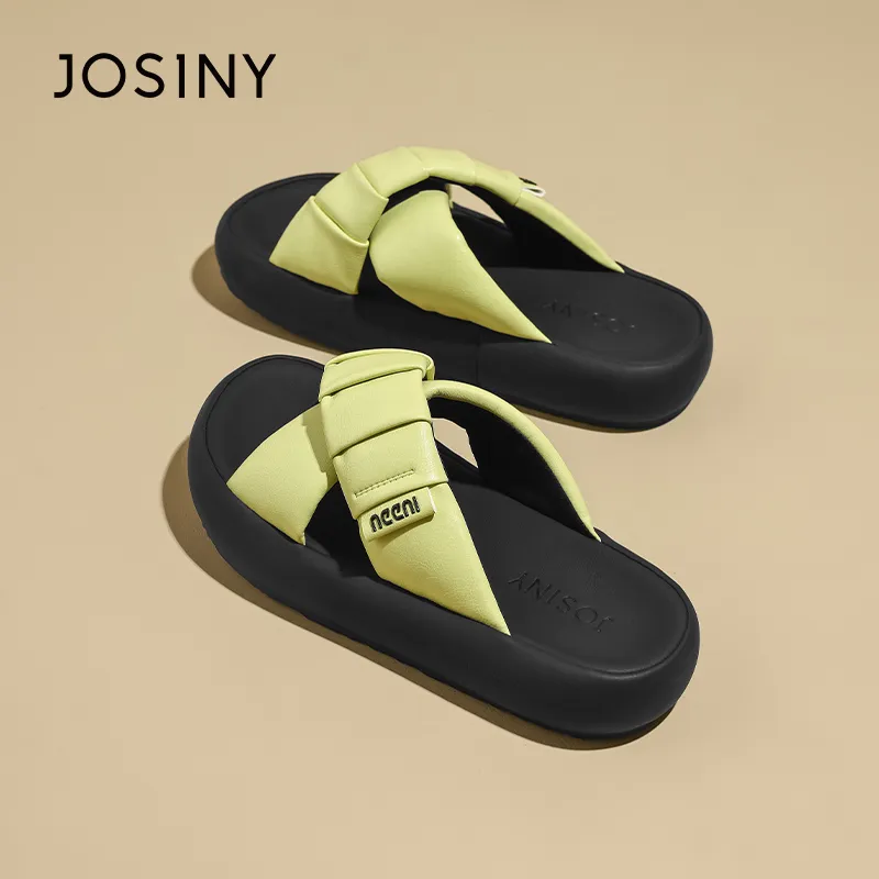 JOSINY Slip Resistant Abrasion Resistant Slide Slippers Women's-2
