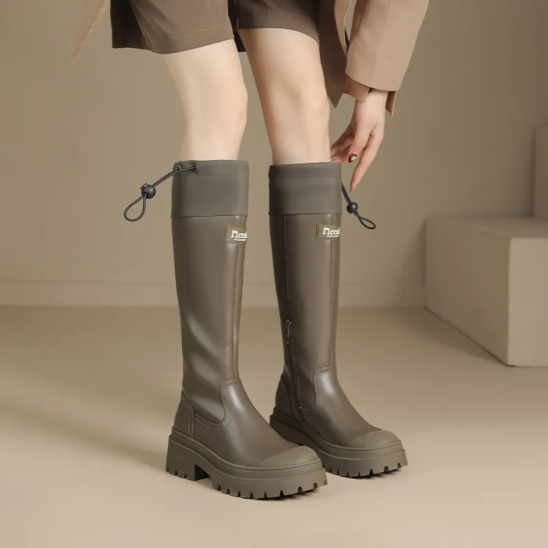 JOSINY JOSINY Height-Enhancing Slimming Knee-High Boots 6cm Women's-9