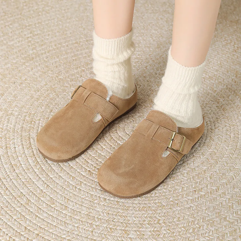 JOSINY Wrap toe Slippers Women's Camel-3