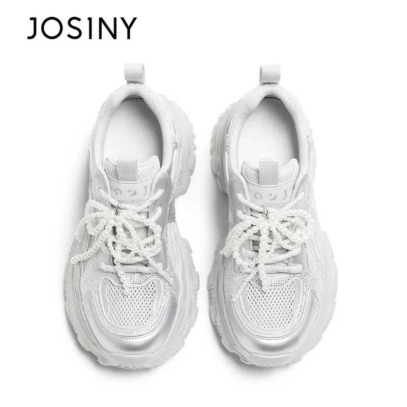 JOSINY Anti Slip Wear Resistant Low Top Chunky Sneakers Women's-7