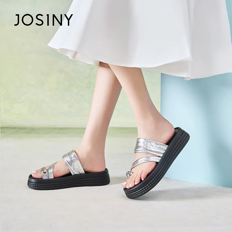 JOSINY Cushioning Slip Resistant Abrasion Resistant Slide Slippers Women's-5