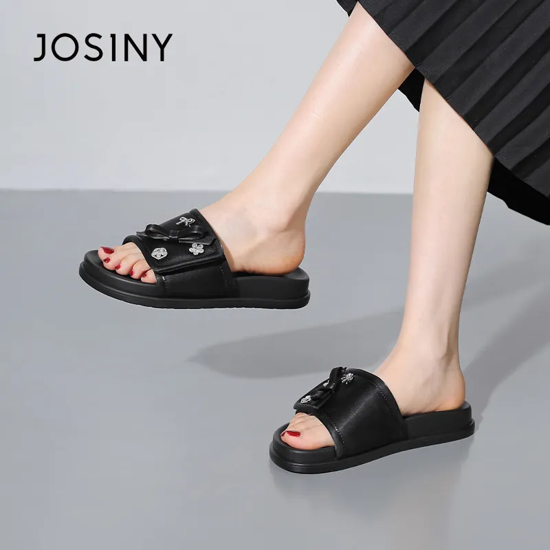 JOSINY Slip Resistant Abrasion Resistant Slide Slippers Women's-4