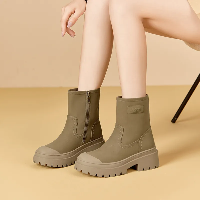 JOSINY Ankle Boots Women's Black, Brown, Yellow Green-39