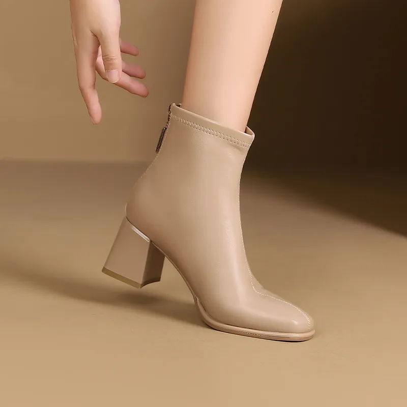 JOSINY Ankle Boots Women's Black/Ecru/Khaki-17